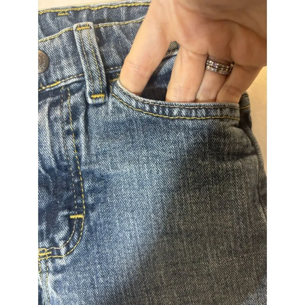 Carters Carpenter Fit Blue Jeans Boys‎ 4T Adjustable Waist 100% Cotton Denim G9